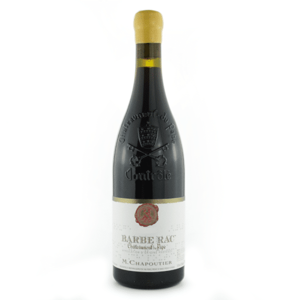 Bouteille de vin rouge, Châteauneuf-du-Pape rouge, Barberac.
